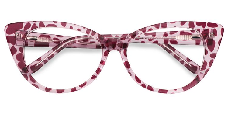 Cindy Cat Eye Berry Glasses