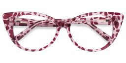 Cindy Cat Eye Berry Glasses1