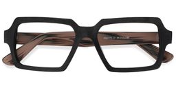 Arthur Geometric Black Glasses1