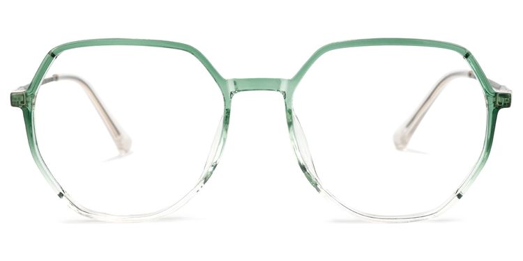 Gonzalez Geometric Green Glasses