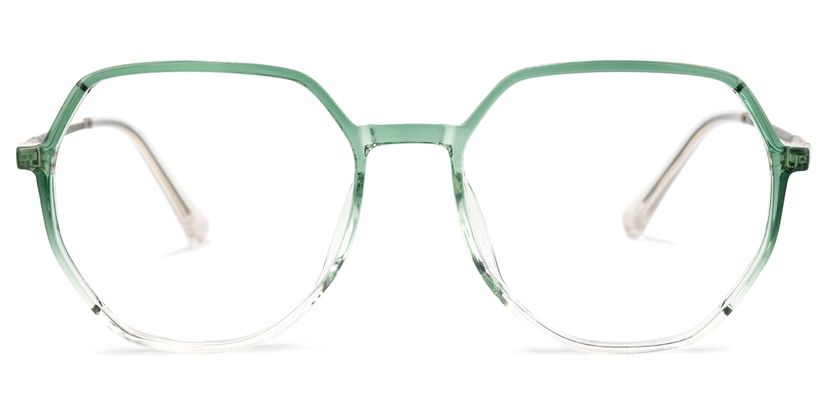 Gonzalez Geometric Green Glasses