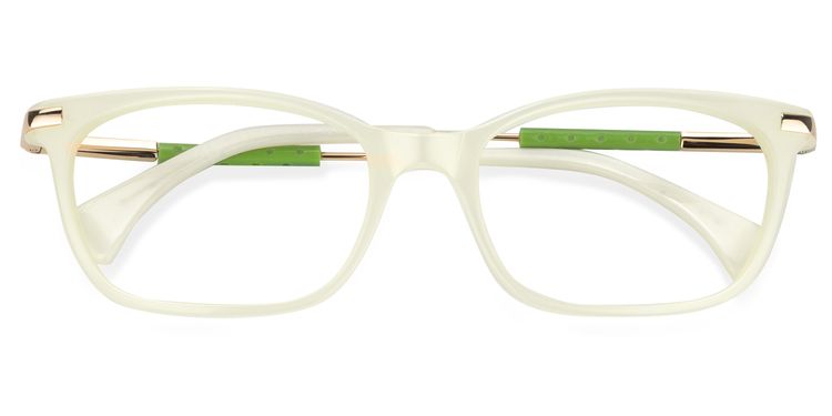 Cambria Rectangle Beige Glasses