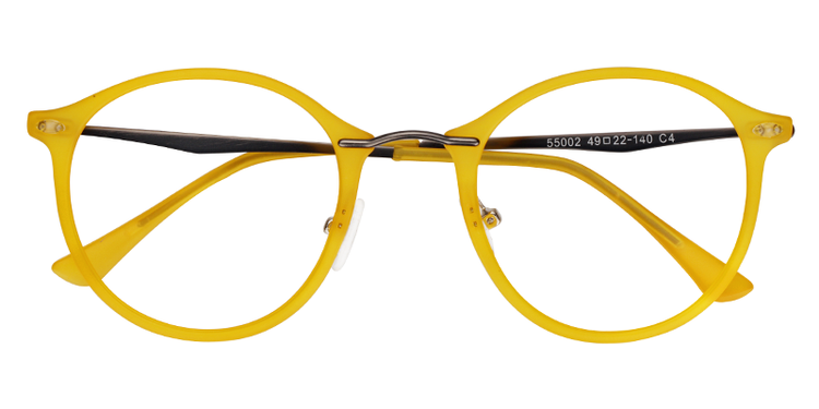 Ivy Round Yellow Glasses