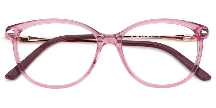 Camilla Oval Red/Pink Glasses