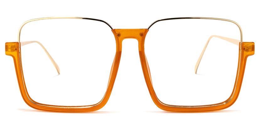 Velez Square Orange Glasses