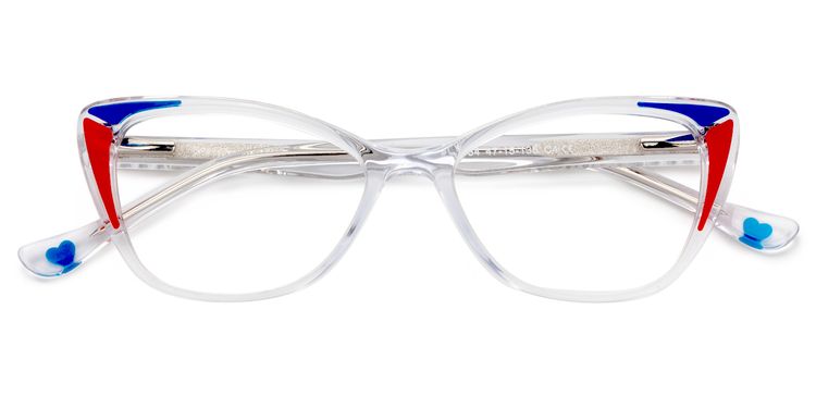 Candace Cat eye Clear Glasses