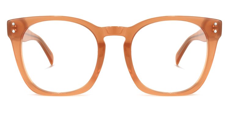 Orion Square Orange Glasses
