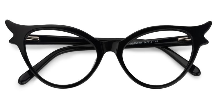 Judy Cat Eye Black Glasses