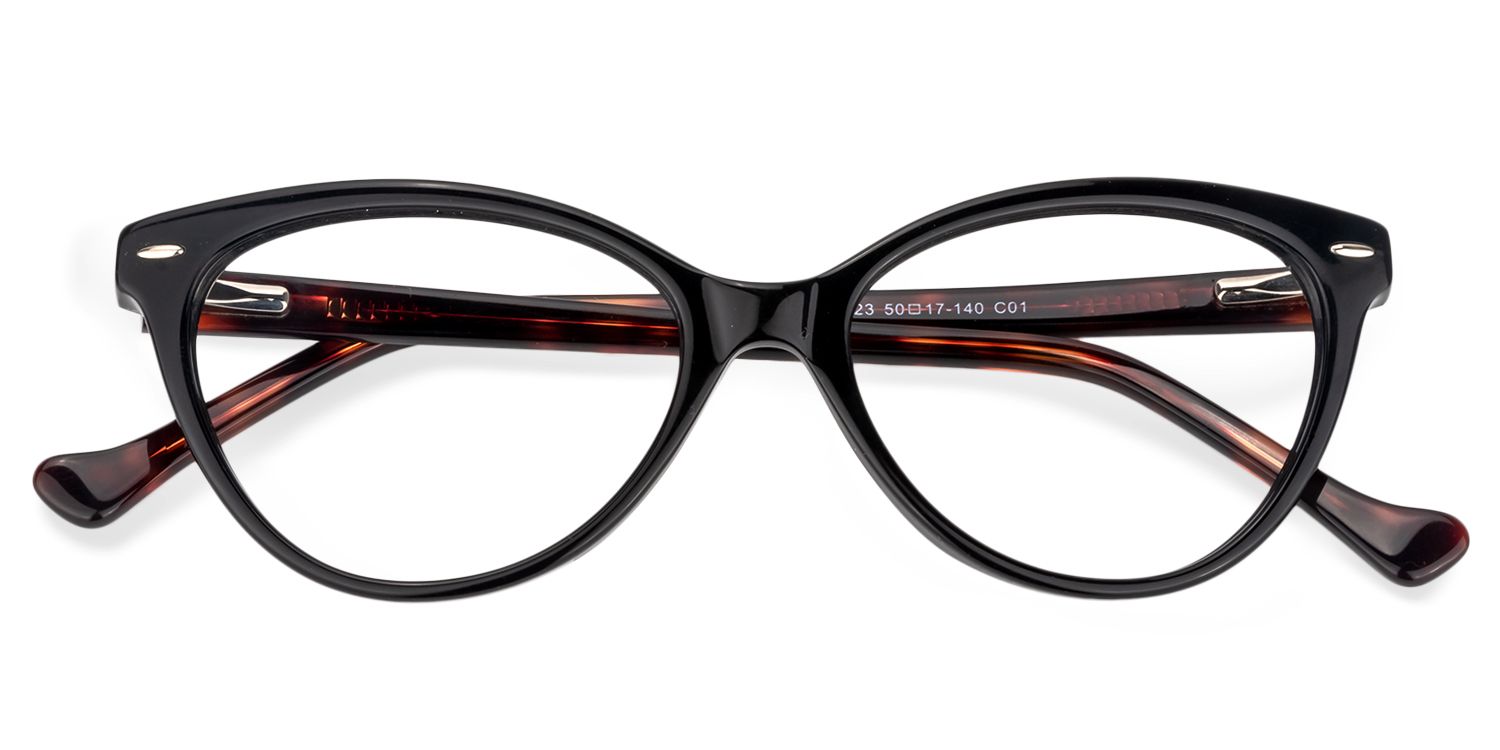 Oval Black Glasses | Zeelool Glasses1