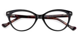 Carlos Oval Black Glasses1