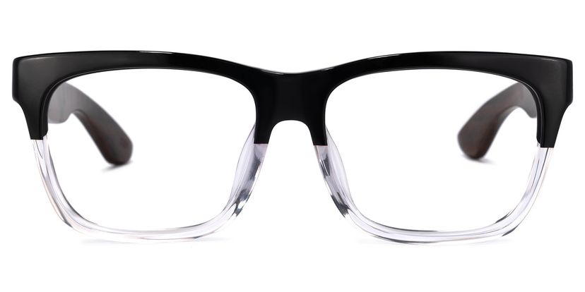 Atherbest Square Black-Clear Glasses