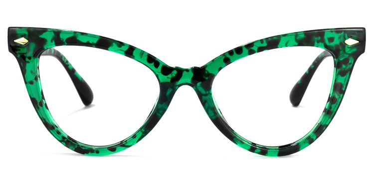 Colla Cateye Green-Floral Glasses