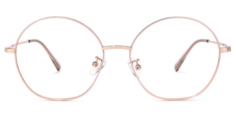 Nguyen Round Pink Glasses