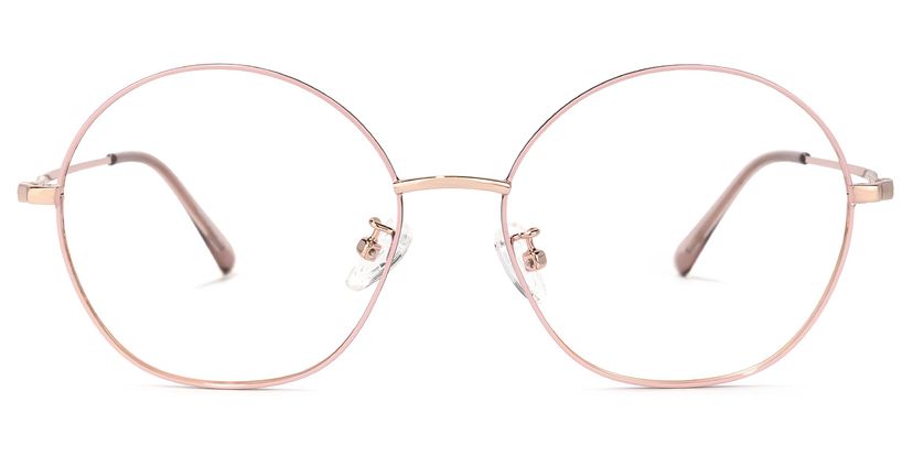 Nguyen Round Pink Glasses