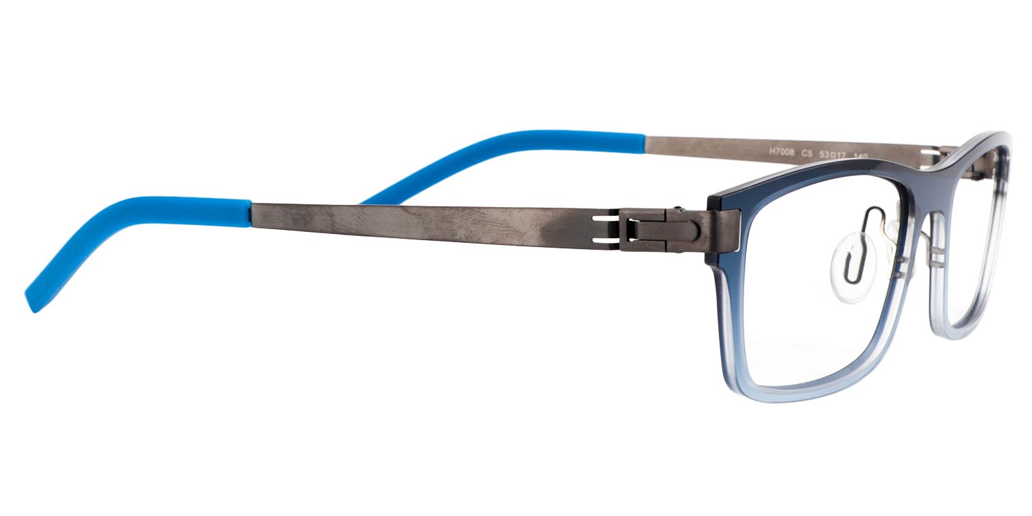 Rectangle Blue Glasses | Zeelool Glasses3