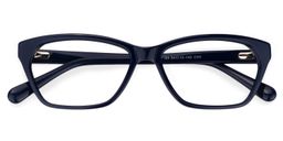 Carmela Rectangle Dark Blue Glasses1