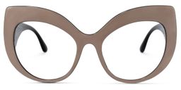 Kait Cat-eye Brown Glasses0