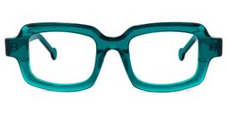 Rune Square Peacock-Blue Glasses0