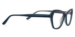 Carolyn Rectangle Dark Blue Glasses4