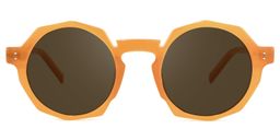 Goodwin Geometric Earthy-Yellow Sunglasses0