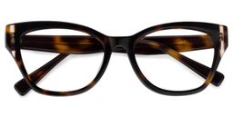Casandra Square Tortoise Glasses1