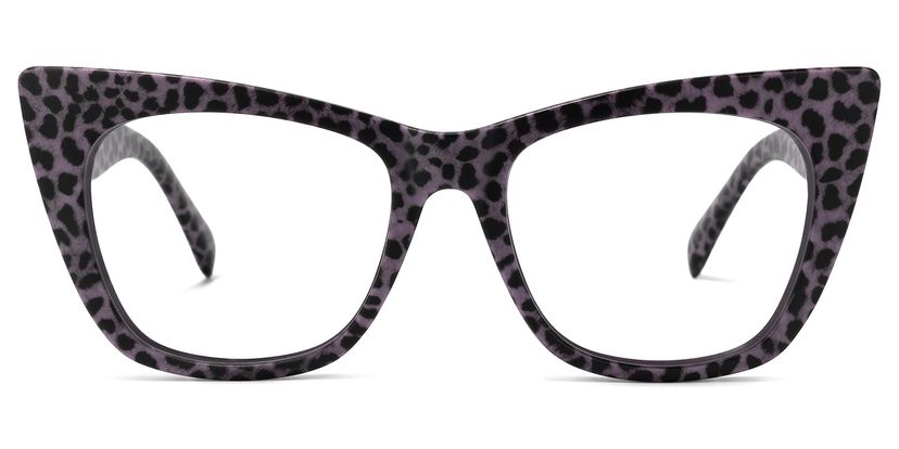 Fuller Cateye Purple-Leopard Glasses
