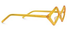 Allison  Diamond-shaped Yellow Glasses4