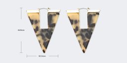 National Style Inverted Triangular Tortoise Earrings2