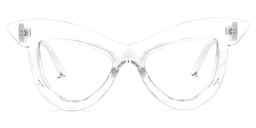 Dent Cat Eye Clear Glasses0