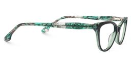 Celestyn Cat Eye Dark Green Glasses4