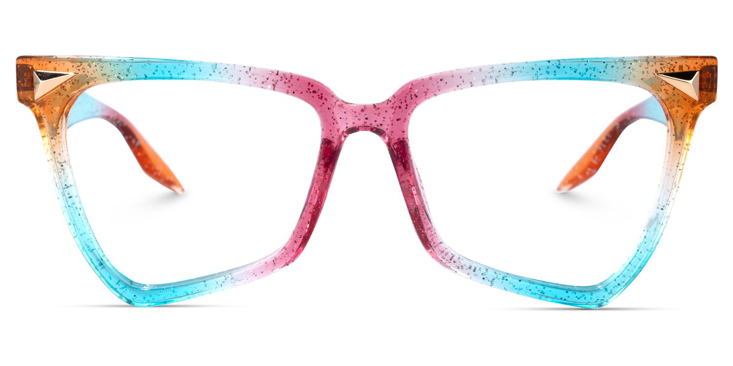 Geometrical Rainbow Eyeglasses | Zeelool Glasses0