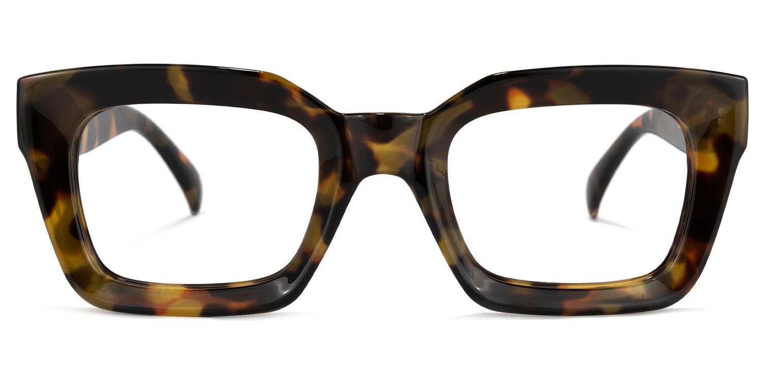 Nevaeh Square Tortoise Eyeglasses For Women and Men0
