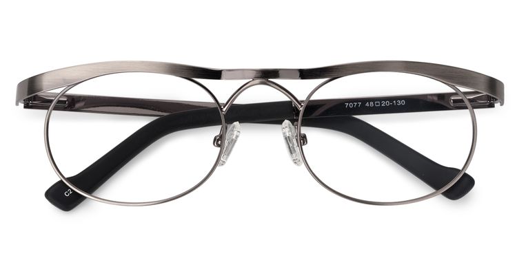 Cassius Aviator Silver Glasses