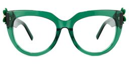Miguel Cateye Dark-Green Glasses0