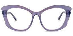 Irina Cateye Purple Glasses0
