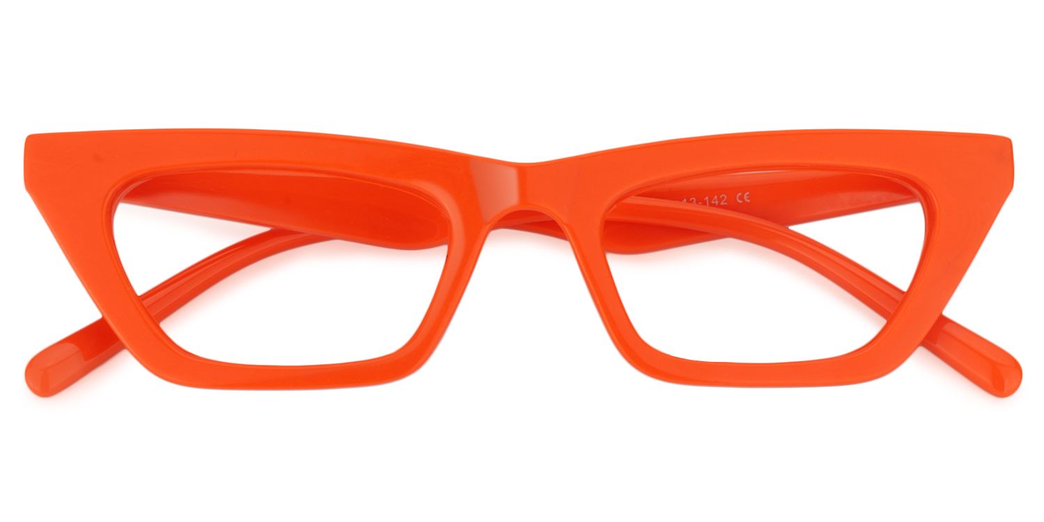 Cat Eye Orange Glasses | Zeelool Glasses1