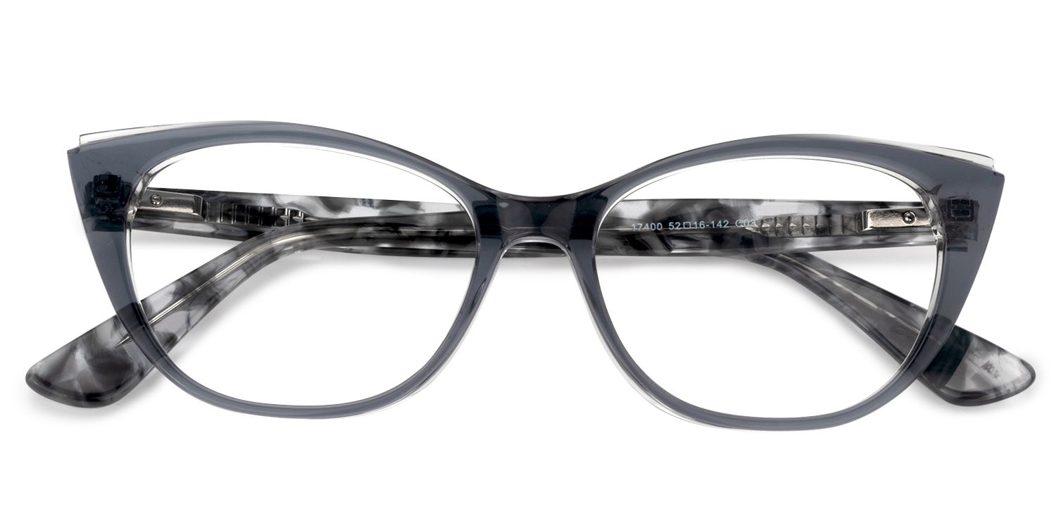 Cat Eye Gray Glasses | Zeelool Glasses1