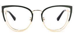 Harvey Cateye Dark-Green Glasses0