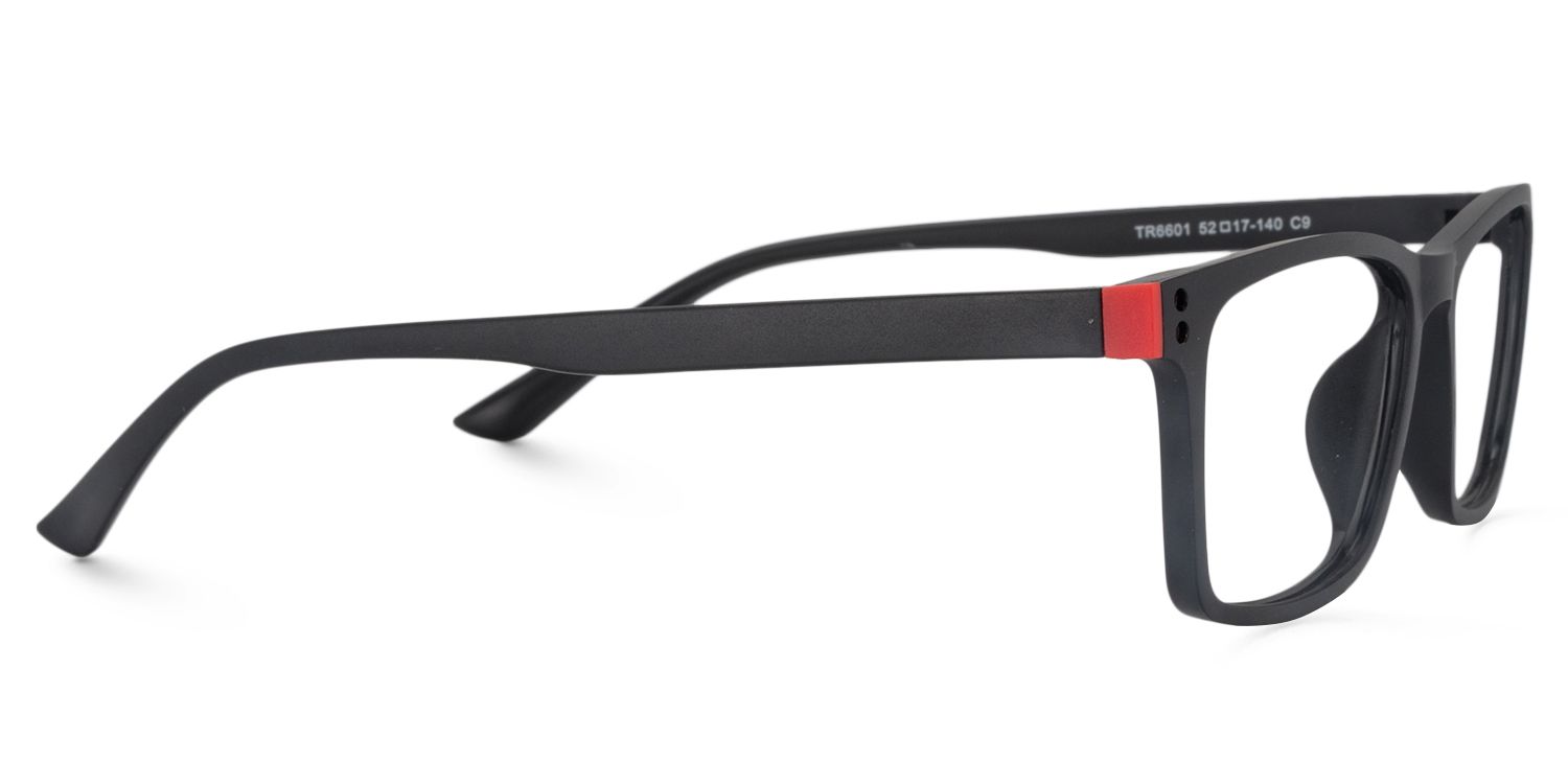 Rectangle Black Glasses | Zeelool Glasses4