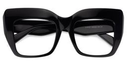 Charmaine Cat Eye Black Glasses1