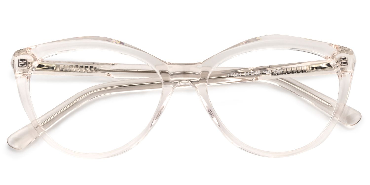 Cat Eye Beige Glasses | Zeelool Glasses1