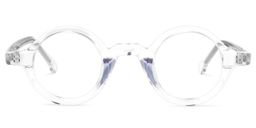 Cassandra Round Clear Glasses0