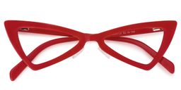Cammie Cat Eye Red Glasses1