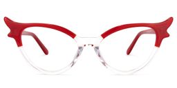 Judy Cat Eye Red Glasses0