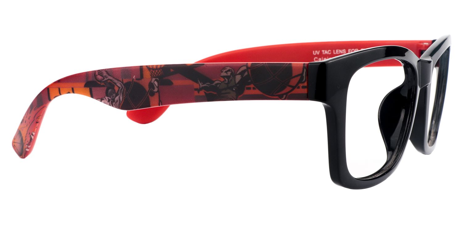 Rectangle Red Glasses | Zeelool Glasses4
