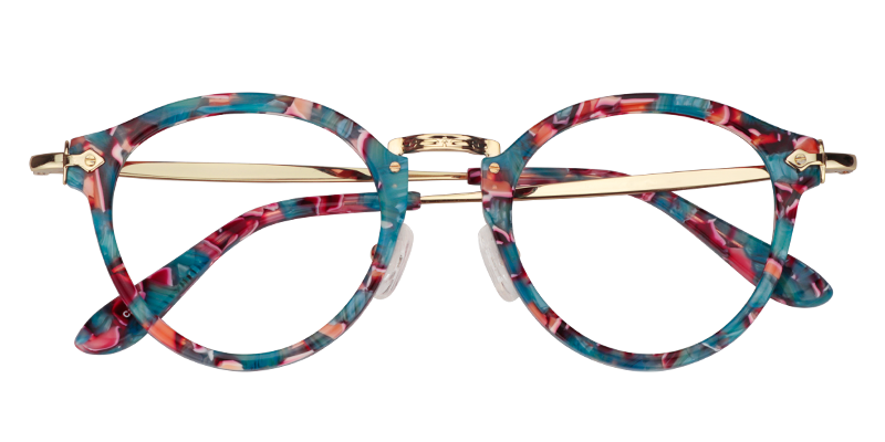 Round Floral Glasses | Zeelool Prescription Glasses1