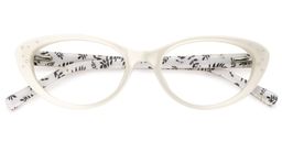 Cissi Cat Eye Ivory Glasses1