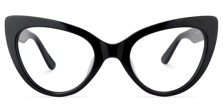 Claudette Black Cat eye Glasses