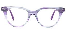 Fuentes Cateye Purple Glasses0