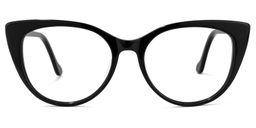 Cadieux Cateye Black Glasses0